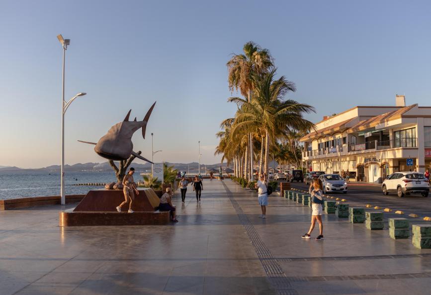 A promenade in La Paz, Mexico