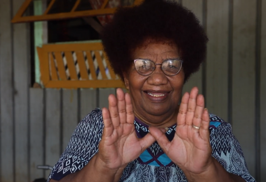 Rose Naporapoe, President of the Kawati association